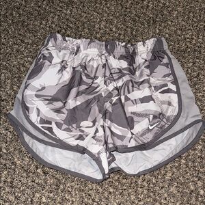 Nike Women's Gray Camouflage Athletic Shorts